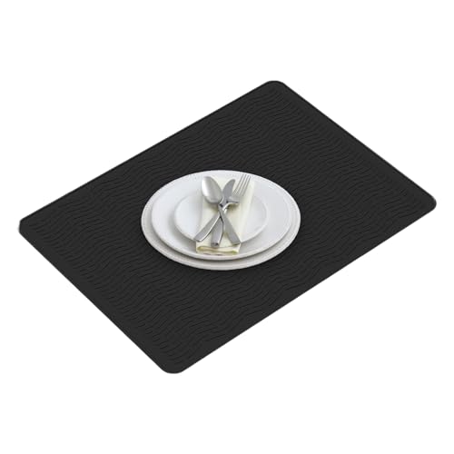 Genérico Protector De Encimera para Cocina - Protector de Silicona para Placa de Inducción Vitrocerámica - Alfombrilla Secaplatos para Utensilios De Cocina Encimera Hogar Apartamento