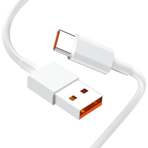 USB C Ladekabel 2m für Xiaomi Redmi Note 15 14 13 12 Pro+ 12S 5G 11pro+ 11S POCO X7 X6 X5, 120W 6A Typ C Kabel USB C Sch...