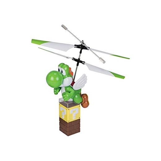 Carrera RC Super Mario™ - Flying Yoshi I ferngesteuerter Elektro-Helikopter ab 8 Jahren I inkl. Fernbedienung & Batterien I Spielzeug für Kinder & Erwachsene I für drinnen & draußen
