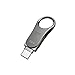 Silicon Power 32GB USB 3.0 (USB 3.1 Gen1) Type C Swivel Dual Flash Drive (SP032GBUC3C80V1S)
