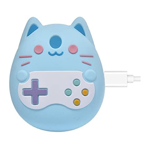 XIAOYEZI Silicone Cover Case for Tamagotchi Pix Interactive Virtual Pet Game Machine, Protective Skin Sleeve Shell Pix,Protective Children Birthday Gift, Blue Cover