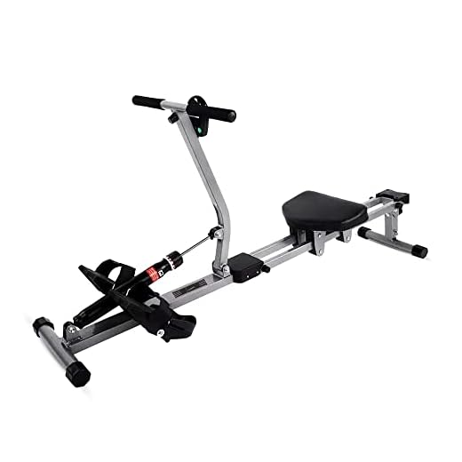 Luxari - Hydraulische Roeimachine - 12 Weerstand niveaus - Hometrainer - Roeiapparaat Fitness - Met LCD trainingscomputer