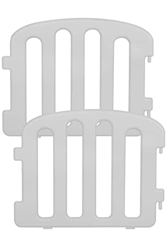 Ifam ベビーサークル 75cm 2枚セット 0ヶ月～ 安全設計 工具不要 安全材質使用 軽量 拡張可 簡単 折りたたみ 自立式 ベビールーム FIRST ライトグレー