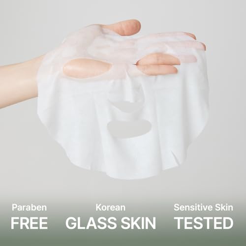 ARENCIA Hyssop Glow Sheet Mask, 5 Pack, Hydrating, Glowing, Boosting, Repairing for younger looking skin with Vitamin A,C,E