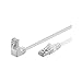 Produktbild Goobay 94183 CAT.5e F/UTP Patch-Kabel 90° nach oben gewinkelt, gerade / oben gewinkeltes Netzwerkkabel, doppelt geschirmt, 10 Meter, weiß