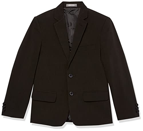 Van Heusen Boys' Adaptive Flex Stretch Suit Jacket, Faux Buttons & Velcro Closure, Black, 10 Husky - image 1