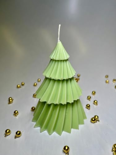 Vela Aromática Árvore de Natal Pinheiro Pequeno 70g - Opções de cores (Verde Clara - Fragrância Calm