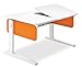 Produktbild moll Champion style Schreibtisch right up Comfort orange