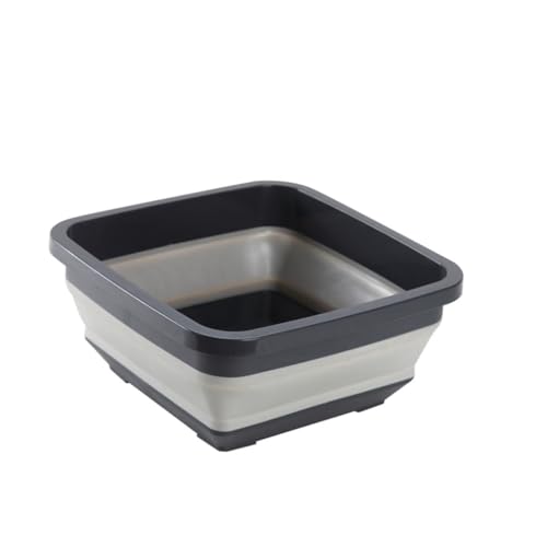 HONMEET 折りたたみ式洗面器 製 洗面ボウル 収納式 家用 旅行 キャンプ アウトドア対応 滑り止め底面 食器洗い 果物野菜洗浄用 氷入れとしても使用可能