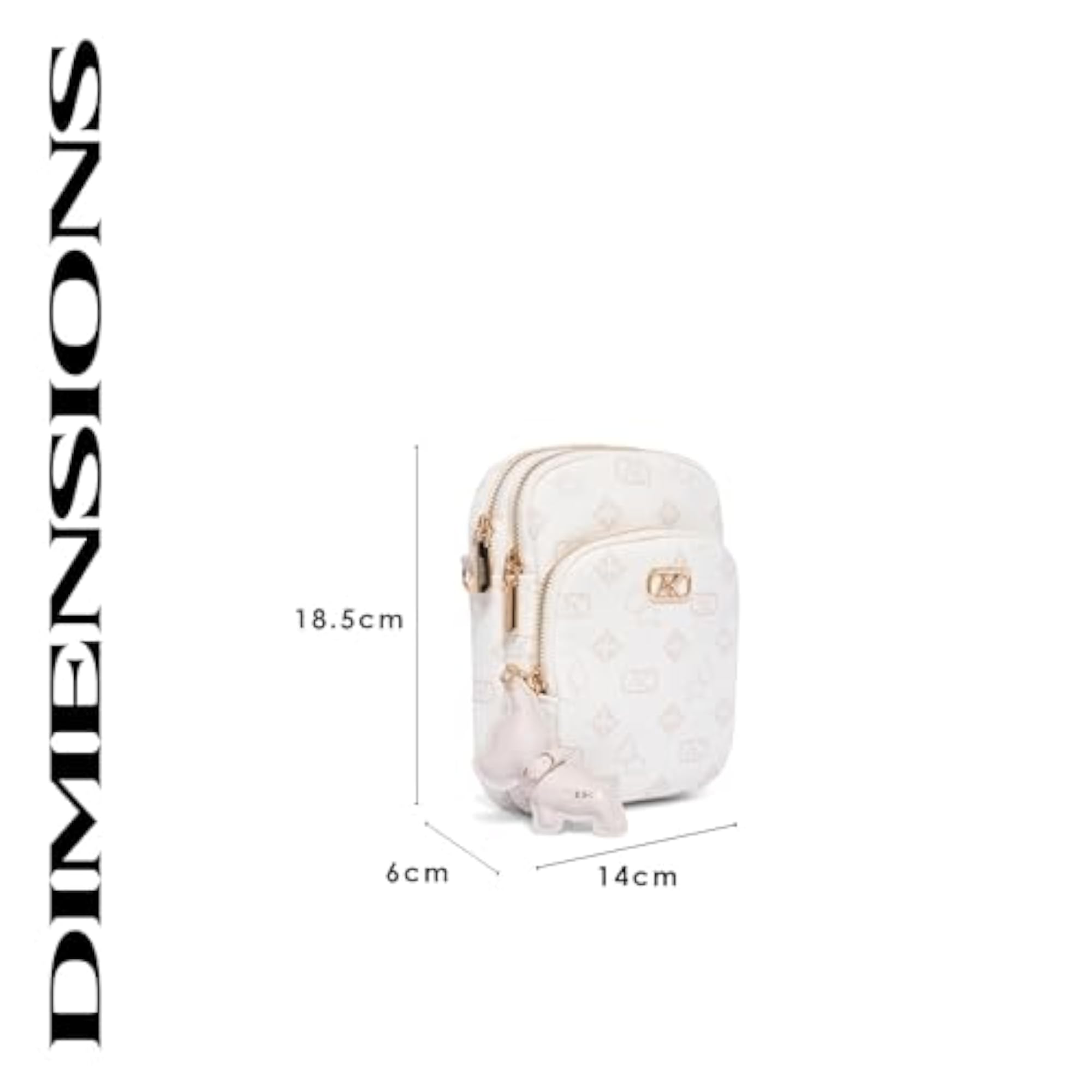 London Women's Dalston 14 Sling Bag with Dog Charm