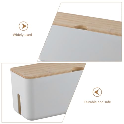 Fils emmêlés ? Boîte de rangement câbles pour cacher multiprise - 3
