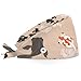 Mularoka Goldfish Blackmoor Working Caps with Button and Sweatband Bouffant Tie Back Hat Adjustable Bouffant Hats Suitable for Women and Men
