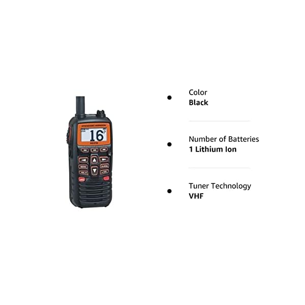 Standard Horizon HX210 HX210 6W Compact Floating Marine Handheld Vhf