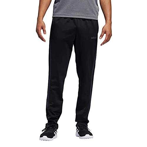 adidas Essential Tricot Zip Pants for Men, Black, Large