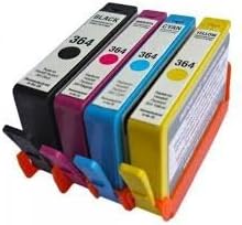 4 x (One Full Set) of High Capacity Ink for HP 364XL Multipack High Capacity Compatible Printer Ink Cartridges For Photosmart B109a B109n B109d B109f B110a B110c B110e B111 B210a B210c B211 C410 C410b C309a C309n C309g C310a B209a B209c B010a B8550 B8553 C5324 C5380 C5383 C5390 C6300 C6324 C6380 D5400 D5460 5510 5515 6510 7510, Chipped, Ready for use (None o.e.m)