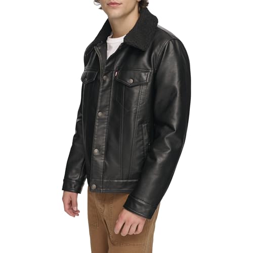 Levi's Men's Faux Leather Classic Trucker Jacket2