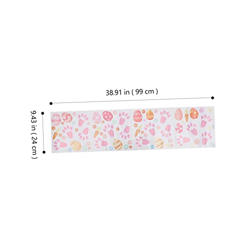 Egg Wall Decals 4 Sheets Rabbit Self Adhesive Wallpaper Window Decals Wall Stickers For Kids Manga Stickers Egg Pattern Stickers Cartoon Decals Decor Sticker Mural Pvc Eggs Pink #TOP2