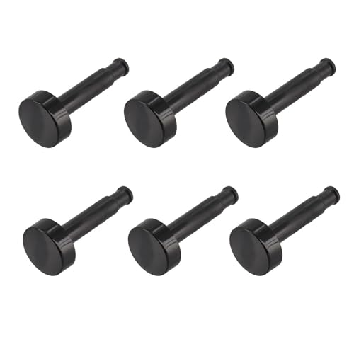 Paxanpax PCK710 Lot de 6 Boutons universels pour minuteur de Four Noir