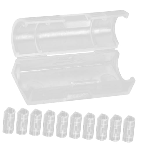 TOBBOMEY 20 Piezas Clips Organizadores de Cables Autoadhesivos Transparentes Sujetacables de Pared Pequeños para Gestión de Cables Oficina y Instalación Sin Clavos Herramientas