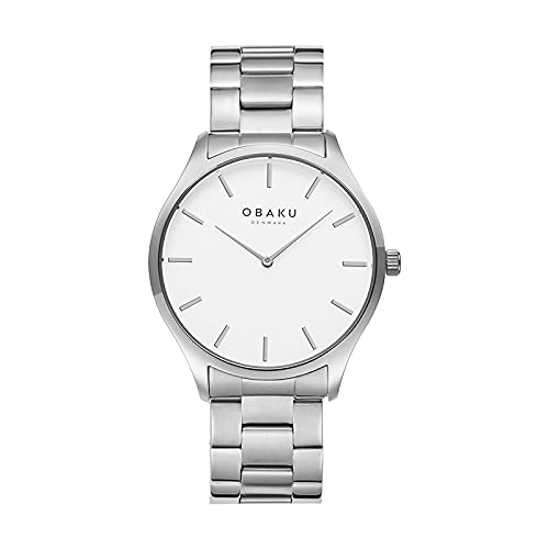 Obaku Tang Brace Analog White Dial Mens Watch-V260GXCISC (B09HGN716K) Amazon Price History, Amazon Price Tracker