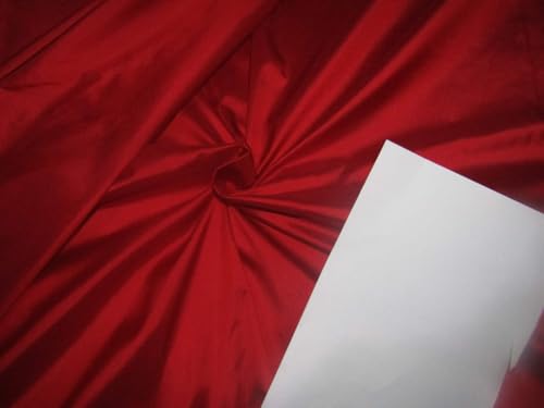 Taffetas de soie rouge vif 32 momme idéal pour robe de soirée