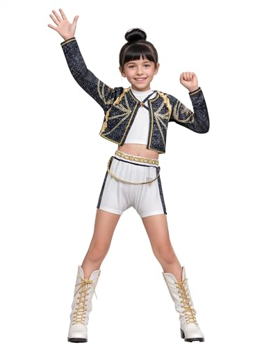 DJYLBV Girls Clothes Pop Singers Matching Outfits For Kids...