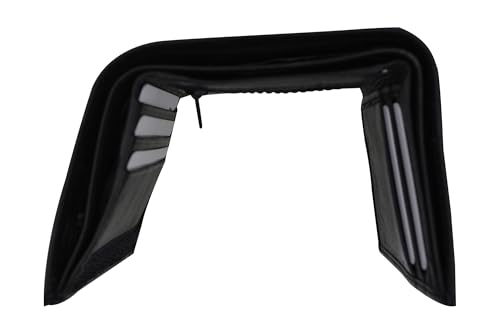 MARSHAL Premium 100% Genuine Leather Tri-fold Men's Wallet with Secure Hook and Loop Closure - Black #564 Wallet3