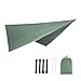 Portable Mosquito Net Nylon Camping Hammock with Waterproof Rain Fly Canopy Tarp for Outdoor Hanging Bed Sleeping for Terrace, Outdoor(Color 1)