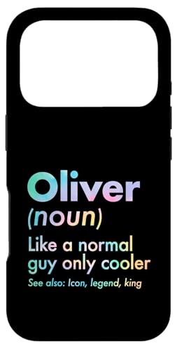 Oliver Like A Normal Guy Only Cooler Legend King �t�@�[�X�g�l�[�� �X�}�z�P�[�X iPhone 17 Pro �p