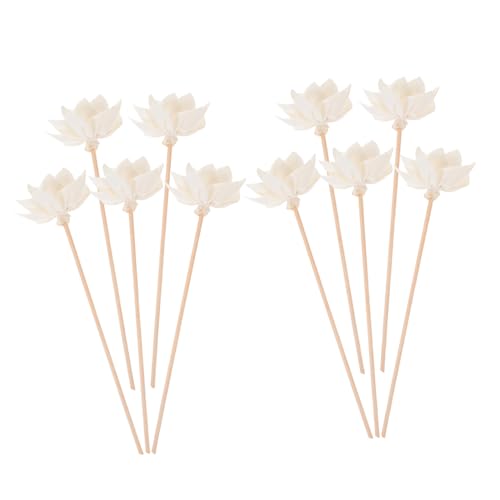 10 varillas de ratán para difusor de aroma con flores secas miniatura 1