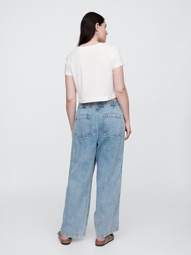 Image of Gap Women's Wide Leg Pull on Utility Pant