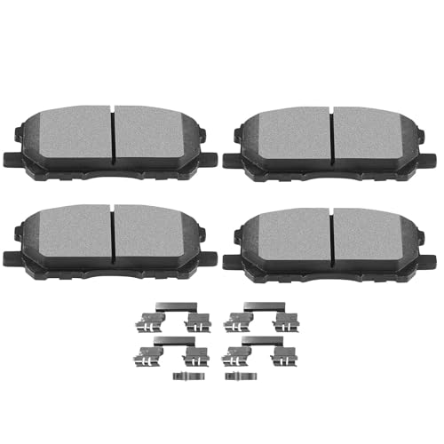 Image of SCITOO D1005-7906 Disc Brake Pads Set Front Semi-Metal Brake Pad w /Hardware | For Lexus For RX330 2004-2006,For RX350 2007-2009,For RX400h 2006-2008,For Toyota For Highlander 2006-2007