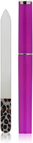 Swissco Glass Nail File Safari Design with Pink Carry Case, 2 Count