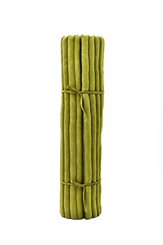 Image of Leewadee - Foldable Floor Mattress - Japanese Roll Up Futon -Trifold Tatami Mat- Guest Floor Bed - Camping Mattress - Thai Massage Mat, Kapok Filled, 75 x 57 inches, Green