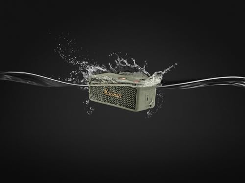 Image of Marshall Emberton III Compact Portable Bluetooth Speaker with 32+ Hours of Playtime, (360 Sound), Dust & Waterproof (IP67) - Sage.