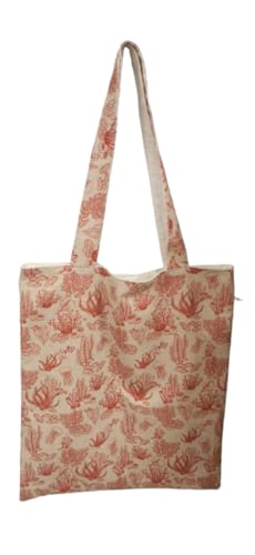 Tote bag fait main fond marin avec finitions haut de gamme