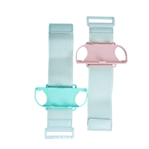 Fauhapyway Lot de 2 bracelets en ABS pour jeux de danse Switch, sangle de fitness réglable pour Zumba et Ring Fit Adventure (bleu clair)