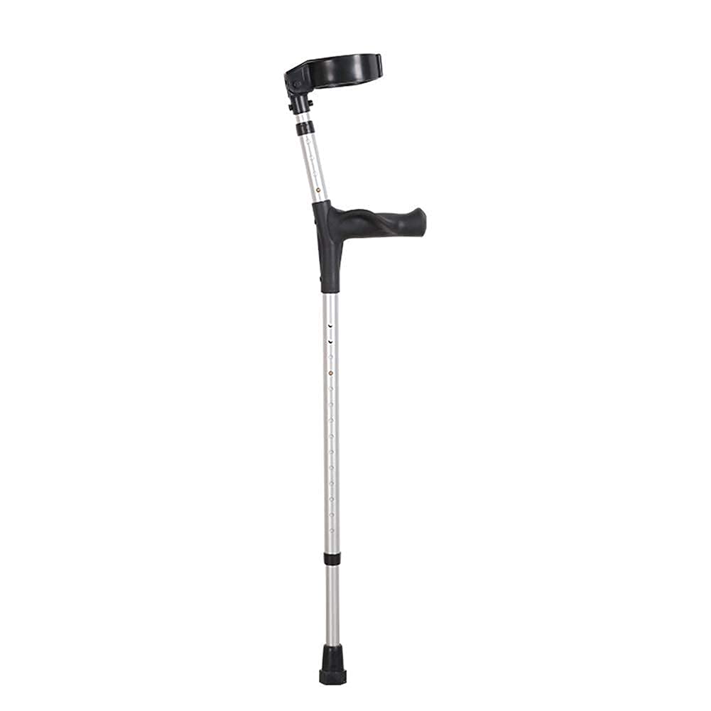 Chodziki dla seniorów Kule Ramię trzciny/stop aluminium/podwójny uchwyt, rehabilitacja teleskopowy medyczny łokieć odpowiedni dla tłumu osób starszych, urazy sportowe, osoby niepełnosprawne, itp.