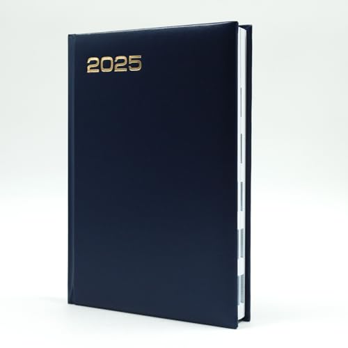 Mahavir Standard Diary 2025 | A5 Size | One-Day-to-a-Page New Year Diary with Thumb-Cut Indexes | 424 pages | Vinyl/Acrylic Coated Cover Material | (Blue) (Image - 3)