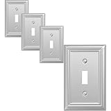 OKAWYC Adler - Placa de pared de metal para interruptor de luz de palanca única, duradera
