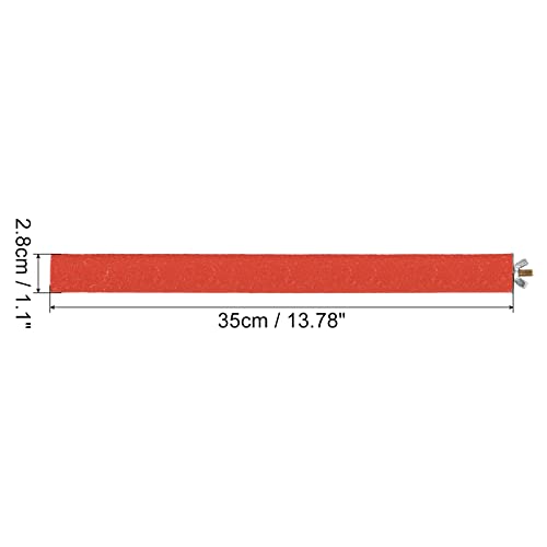 Image of PATIKIL 1.1x13.9 Inch Bird Cage Perch, Parrot Stand Paw Grinding Stick Bird for Parakeet Cockatiel Cage Accessory, Red