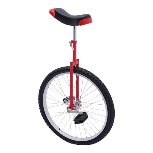 Image of 24In Outdoor Wheel Unicycle, One-Wheel Bike with Adjustable Seat, Sports Exercise Bicycle for Adults Beginner Outdoor Indoor Sports Entertainment Exercises Balance Fun
