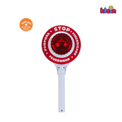 Theo Klein 8958 Feuerwehrkelle I Batteriebetriebene mit Blinklicht-Funktion I Maße: 16 cm x 3,5 cm x 29 cm I Spielzeug für Kinder ab 3 Jahren