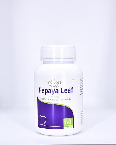 Image of Nature's Velvet 500mg Papaya Pure extract 60 Veg Capsules