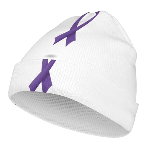 Epilepsy Awareness Month Kids Beanie Hat for for Girls Boys Children Cap Winter Knitted Chemo Cancer Headwear Accessories Gifts Decoration Black