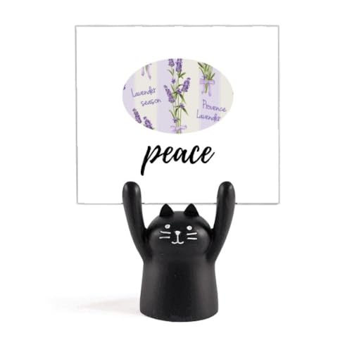 Support dessin chat noir lavande pour embellir votre espace de télétravail
