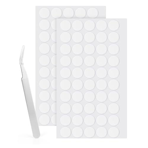 LLPT Double Sided Adhesive Dots | Round Removable Nano Sticky Dots | Clear Tack No Trace | Super Sticky Putty Waterproof Small Stickers | for DIY Home Decoration(ND15100) | 100 PCS | 15MM