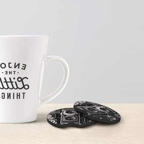 Posavasos para auto con diseño cámara vintage, pack 2 miniatura 4