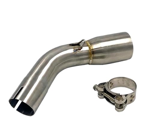 Silencieux d'échappement moto 51mm avec raccord central pour Suzuki SV650 2016-2019