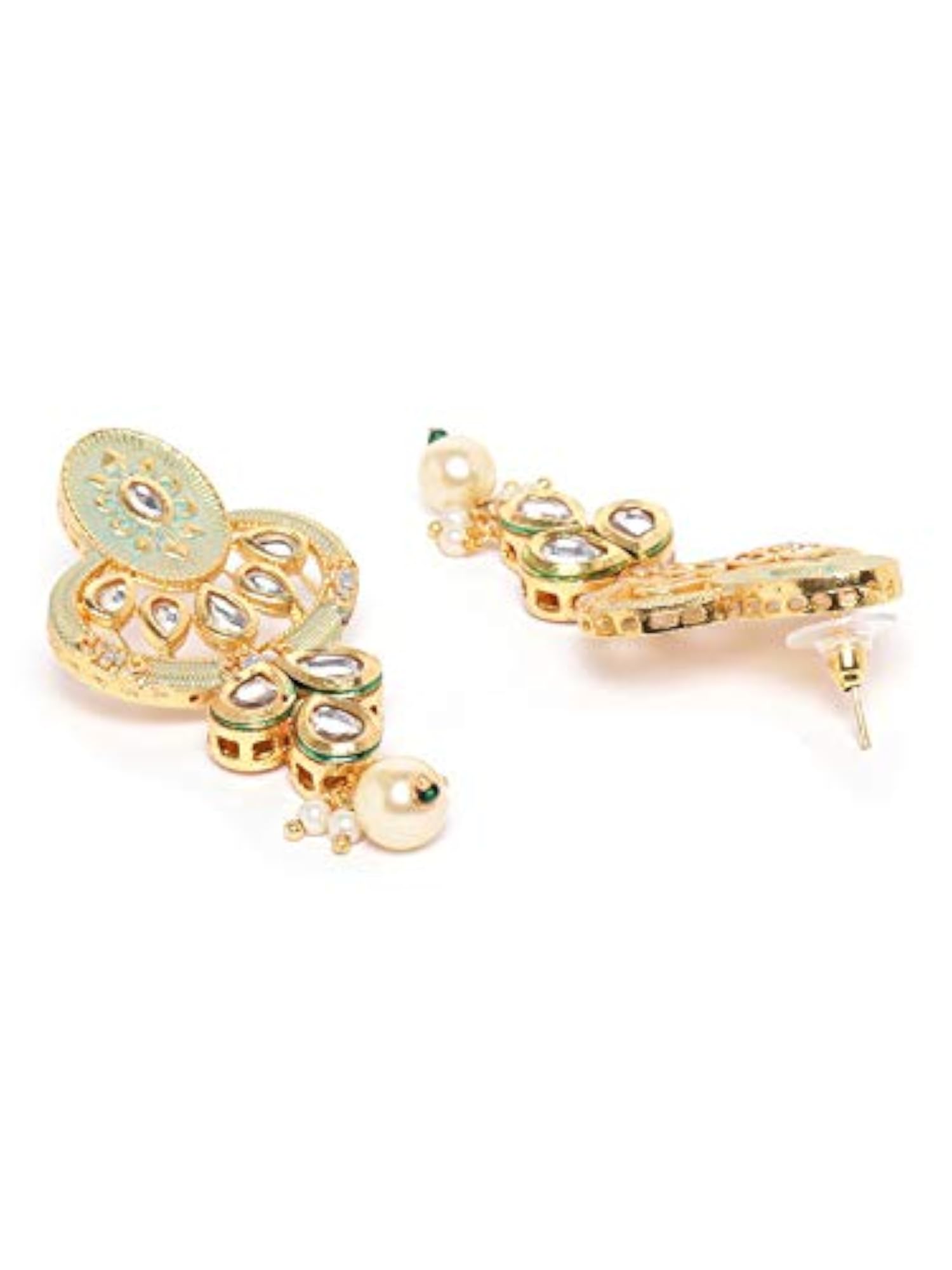 Women's Gold-Plated Ruby Necklace Set, Elegant